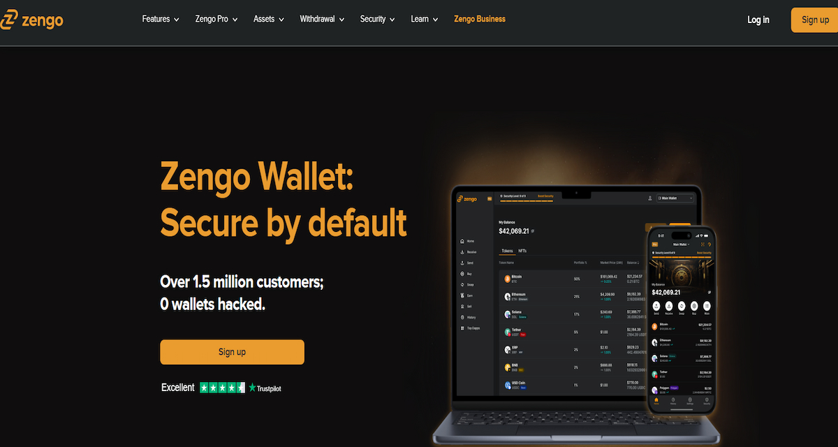 Zengo Wallet – Najbezpečnejšia horúca ethereum peňaženka v roku 2025