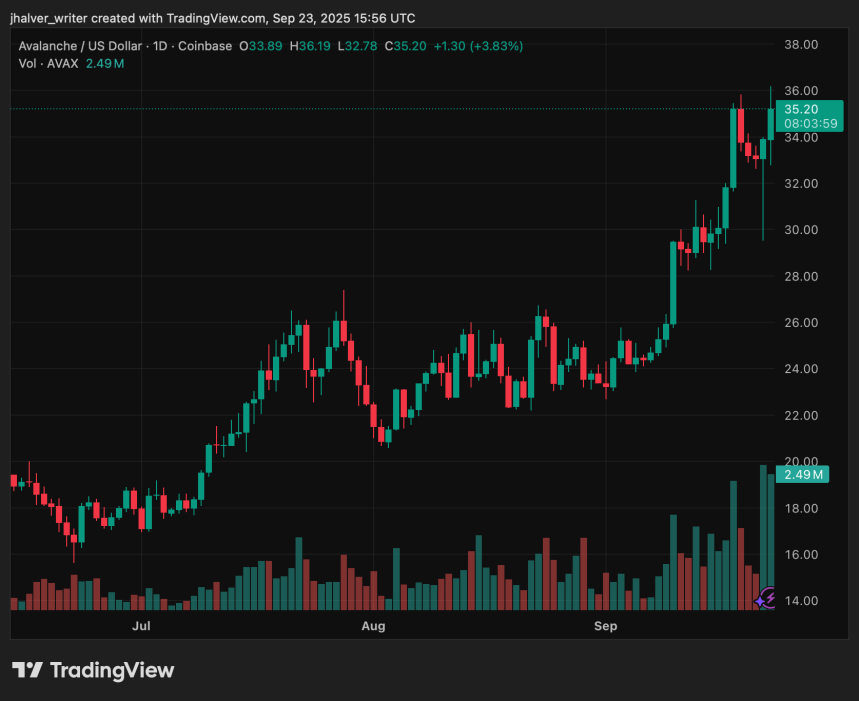 Avalanche AVAX AVAXUSD