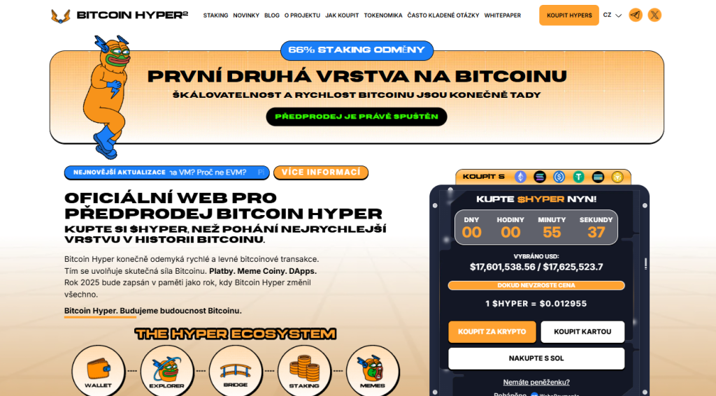 Bitcoin Hyper – Řešení BTC Layer-2 pro rychlé a levné platby