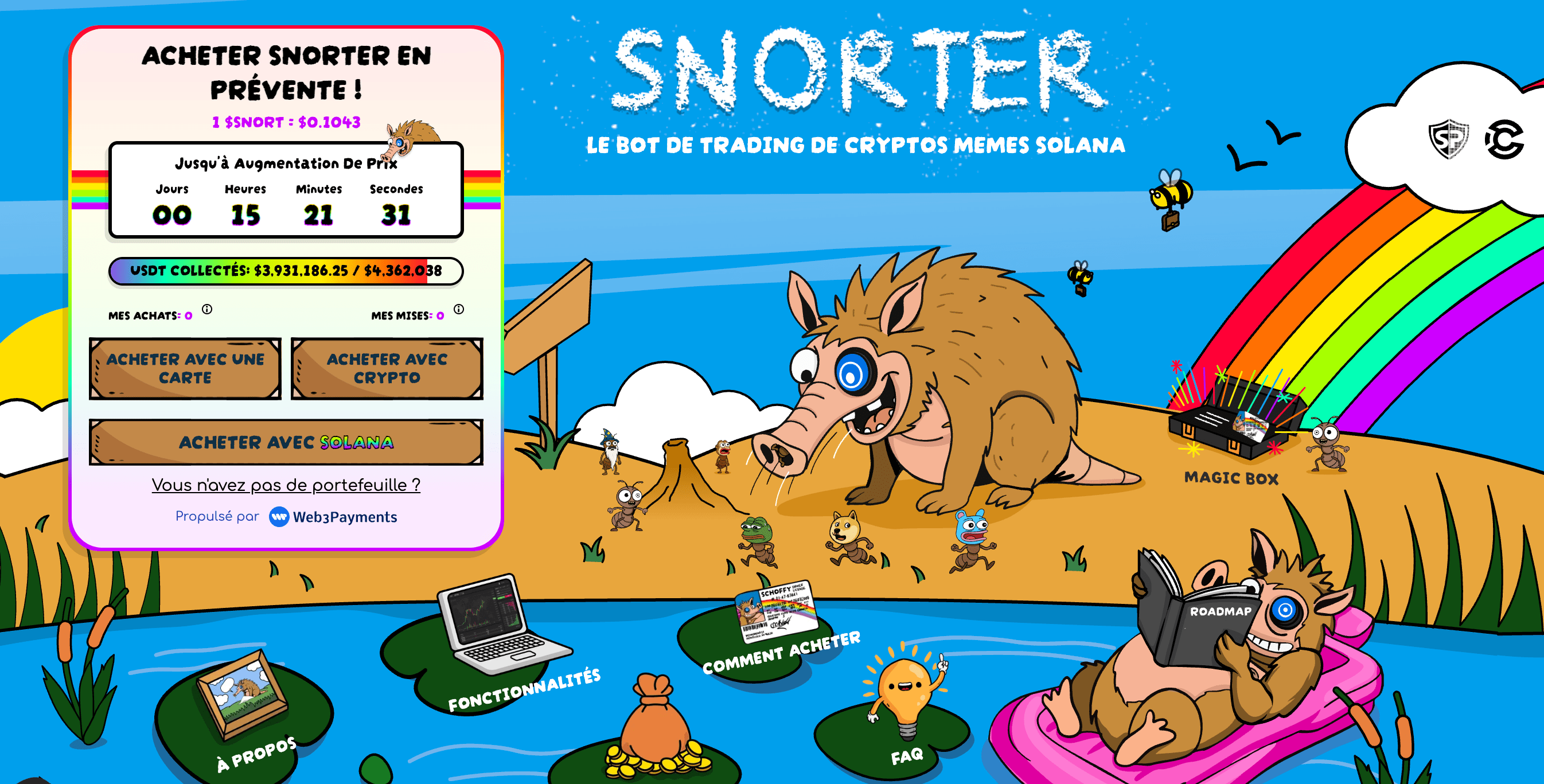 snorter-nouvelles-preventes-memecoins