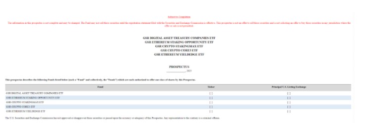 GSR filing with the SEC