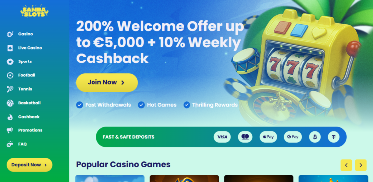 Samba Slots - spalvingi lošimo automatai ir demonstracinės versijos