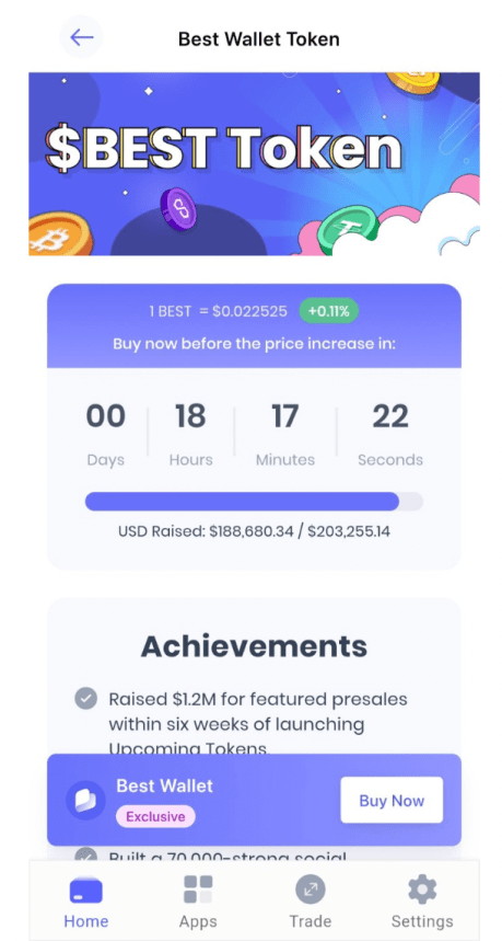 Jak koupit Best Wallet Token