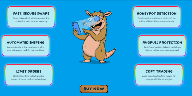  Snorter Token utility on the official presale site.