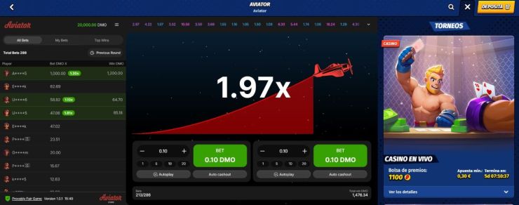 Big Clash es el mejor casino con Aviator
