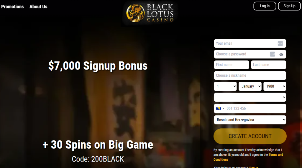 3. Black Lotus – Premium International Casino Option