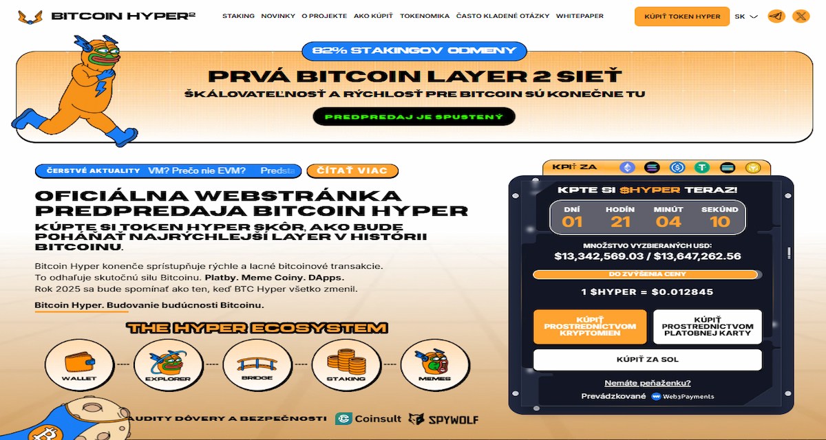 Bitcoin Hyper Rýchle bitcoinové Layer-2 rollup riešenie s podporou SVM