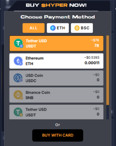 Buy Bitcoin Hyper on presale. 