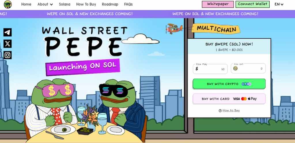 Wall Street Pepe ($WEPE)