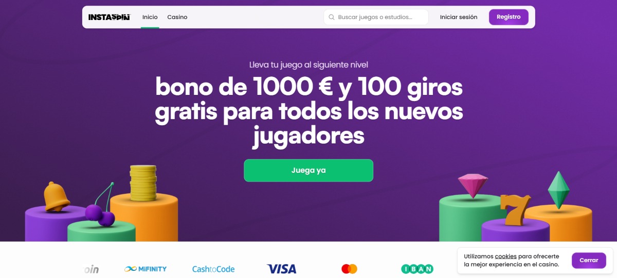 Instaspin casino cuenta con un excelente modo de bienvenida