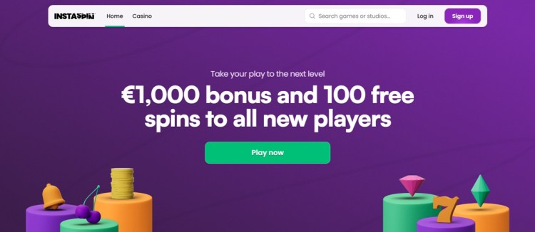 InstaSpin é um dos cassinos de criptomoedas
