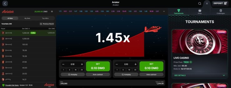 Kinbet ofrece Aviator online con criptomonedas y monedas fiat