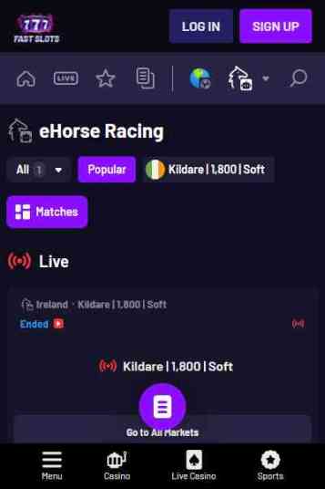 競馬ブックメーカーのファストスロット