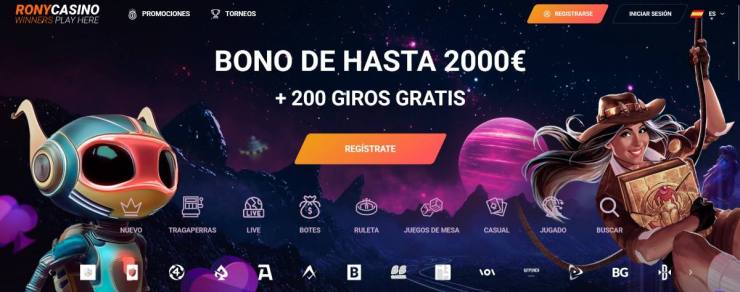 Rony Casino acepta pagos con tarjeta Mastercard online