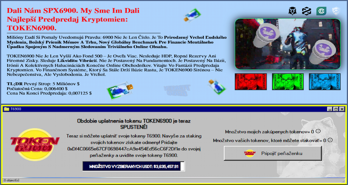 Token6900 – Komunitne orientovaný s odvážnym brandingom