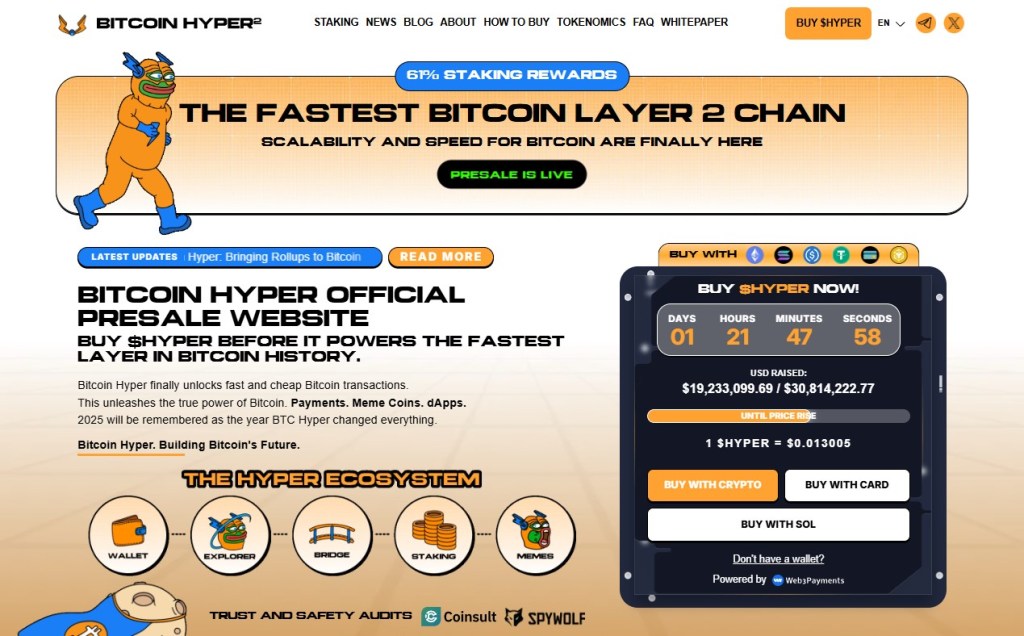 Bitcoin Hyper – Bitcoin Layer-2 mreža na Solana Virtual Machine