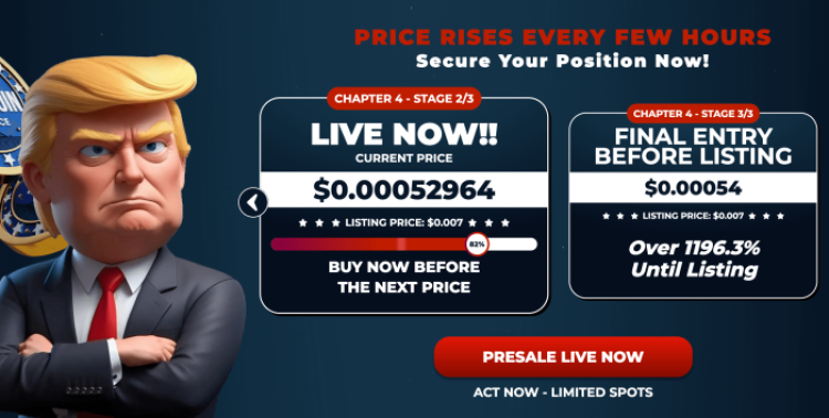 Magacoin Finance price increase stages.