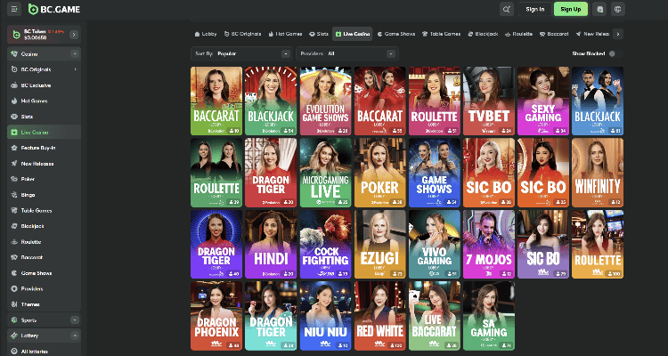 Gyvi kazino žaidimai