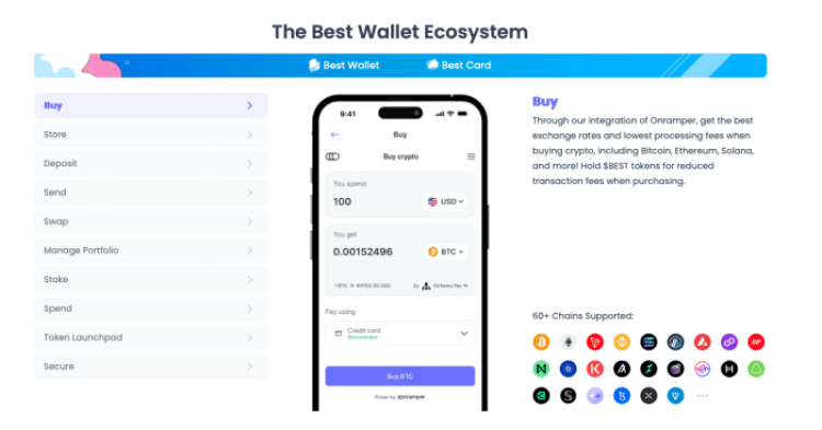 Best Wallet ecosystem features.
