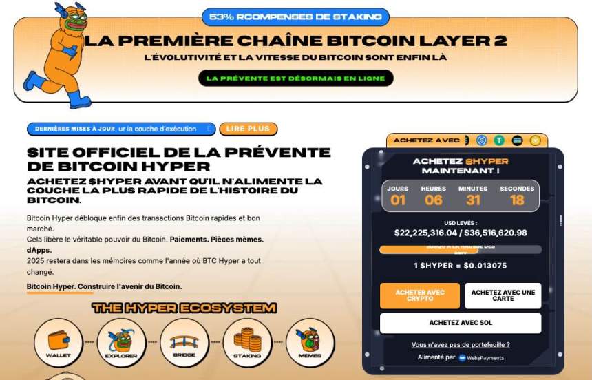 Prévente Bitcoin Hyper