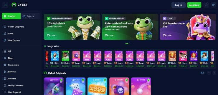 Cybet permite jugar con crypto como BTC online