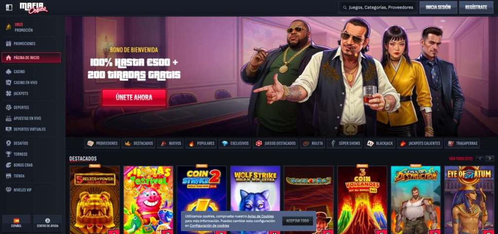 MafiaCasino permite hacer apuestas en eventos especiales