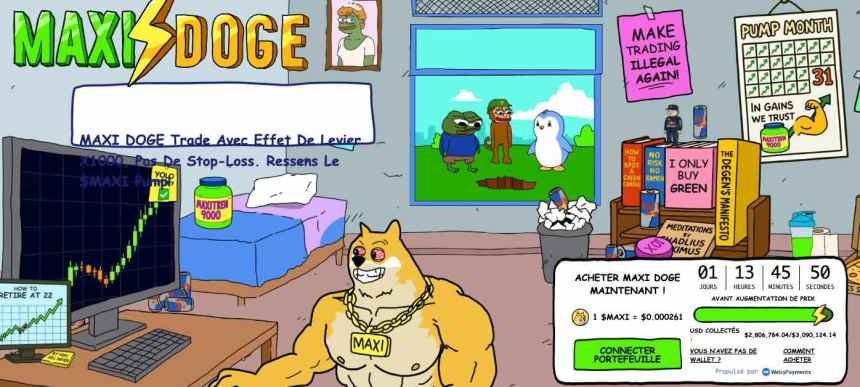 Prévente Maxi Doge nouveau memecoin