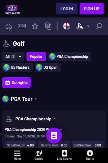 モバイルで手軽にゴルフベット