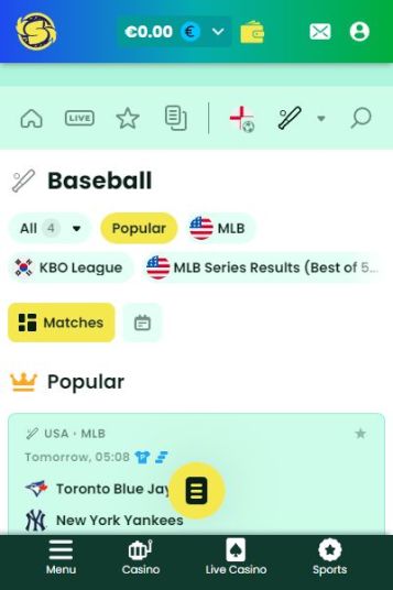 穴場的ブックメーカーで野球にベット