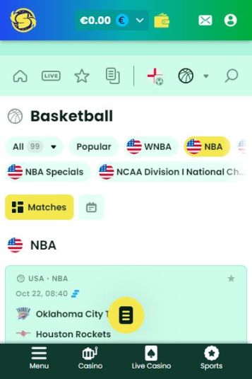 カジノもNBAも楽しめるハイブリッドサイト
