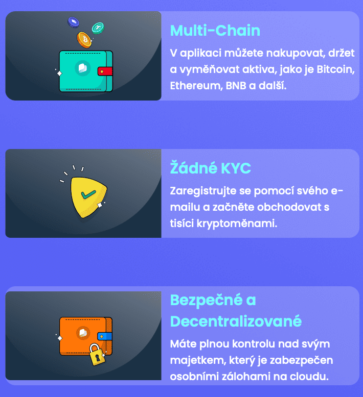 Aplikace Best Wallet