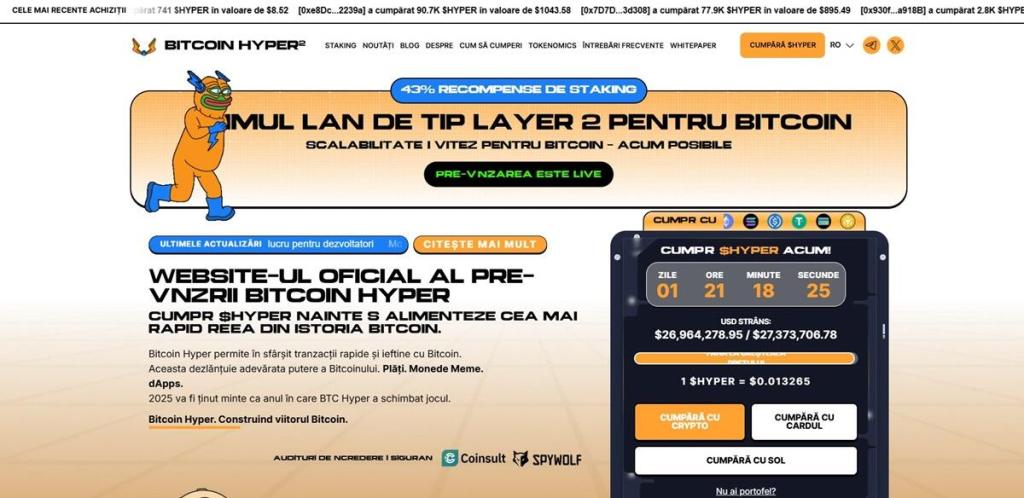 Bitcoin Hyper noul favorit Layer-2 care poate rescrie regulile jocului