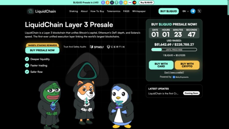 LiquidChain Presale Page