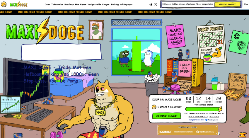 Maxi Doge presale: nieuwe crypto funnel naast de grote ETF-namen