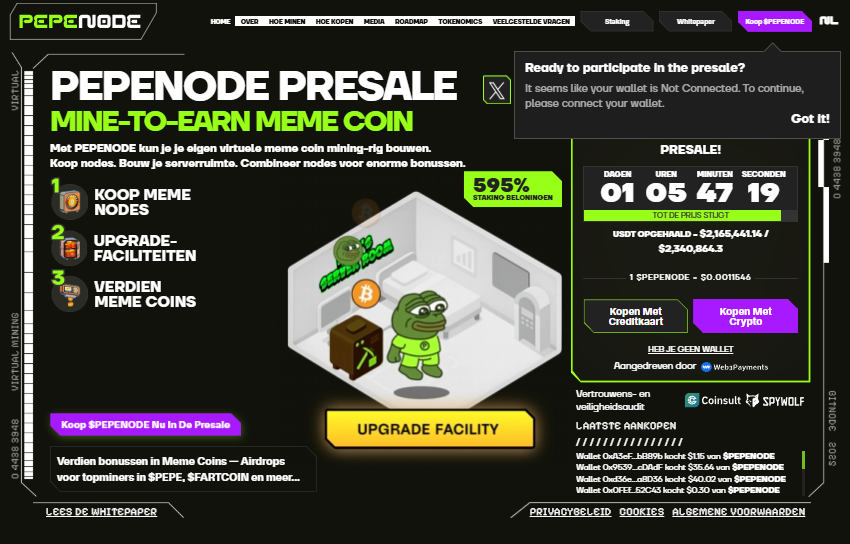 Beste crypto om te kopen in presale, PepeNode als next crypto to explode?