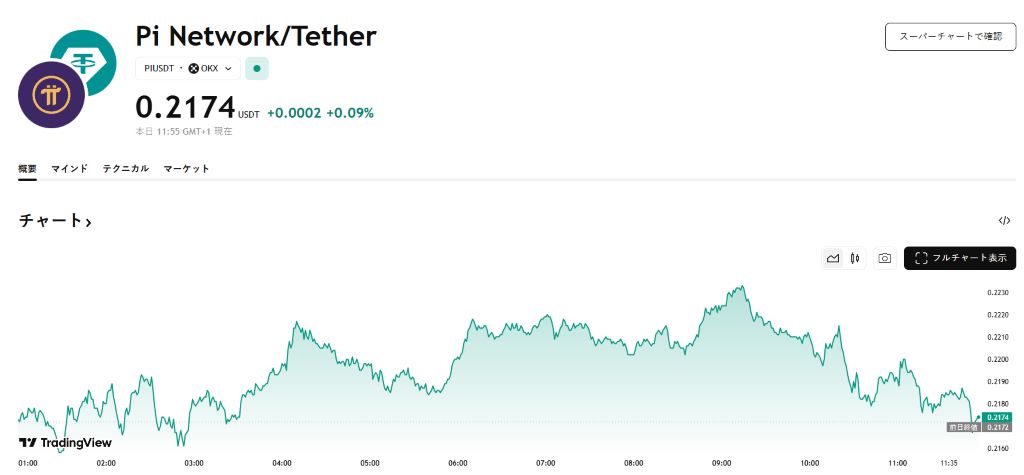 Piネットワークの価格