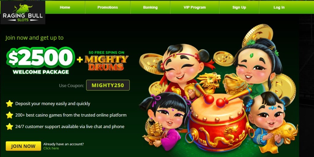 1. Raging Bull Slots: Classic Casino Energy with Reliable Payouts for playing Big Bass Bonanza