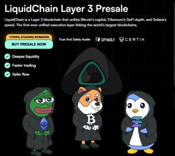 LiquidChain Layer 3 presale is live.