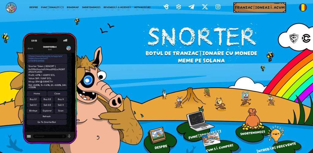 Snorter (SNORT) Memecoin cu utilitate reală în trading