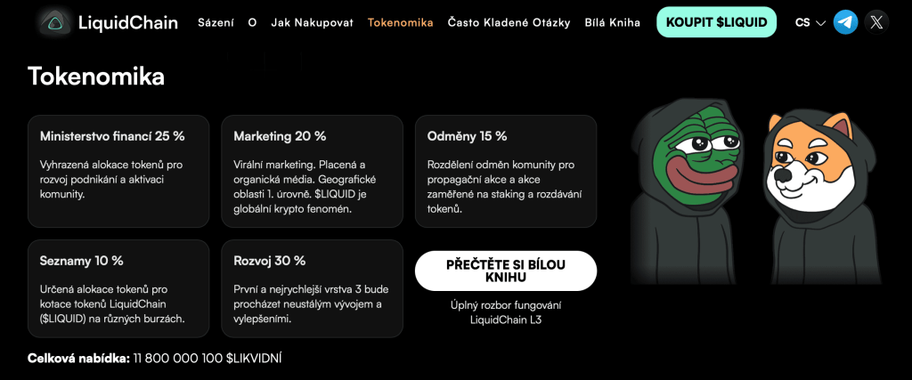 Tokenomika LiquidChain - Coinbase listing