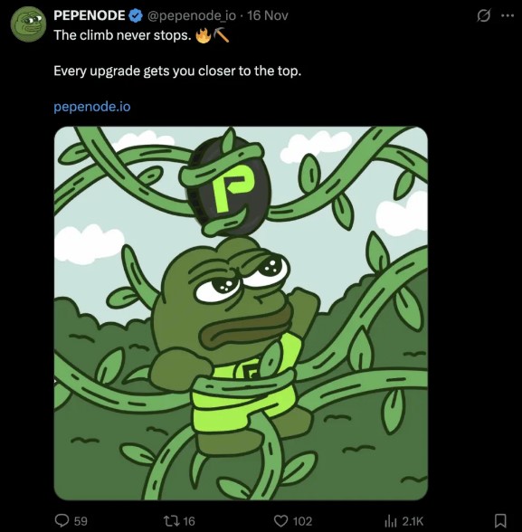 Vì Sao PEPENODE Có Thể Tăng 1500% Trong Chu Kỳ Tiếp Theo