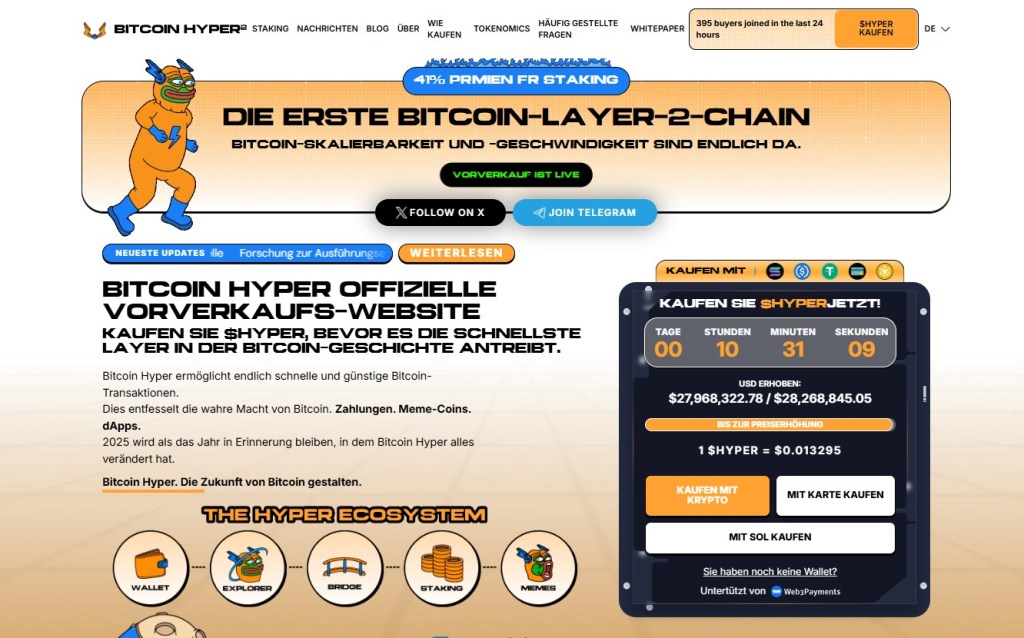 So ordnest du den Bitcoin Hyper (HYPER) Presale neben der LINK-Strategie ein