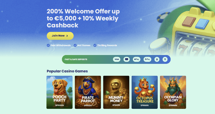 3. Samba Slots - spalvingas kazino su tūkstančiais žaidimų ir dosniomis premijomis