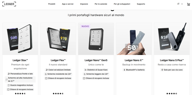 migliori wallet crypto - ledger stax