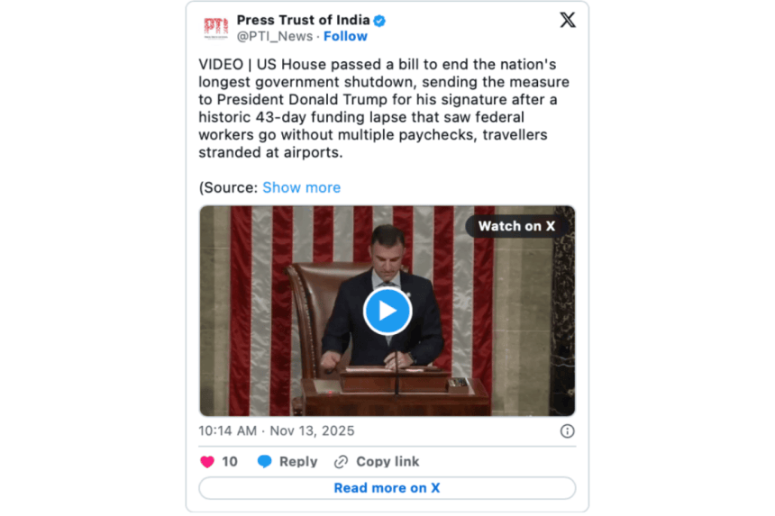 press trust of india x post