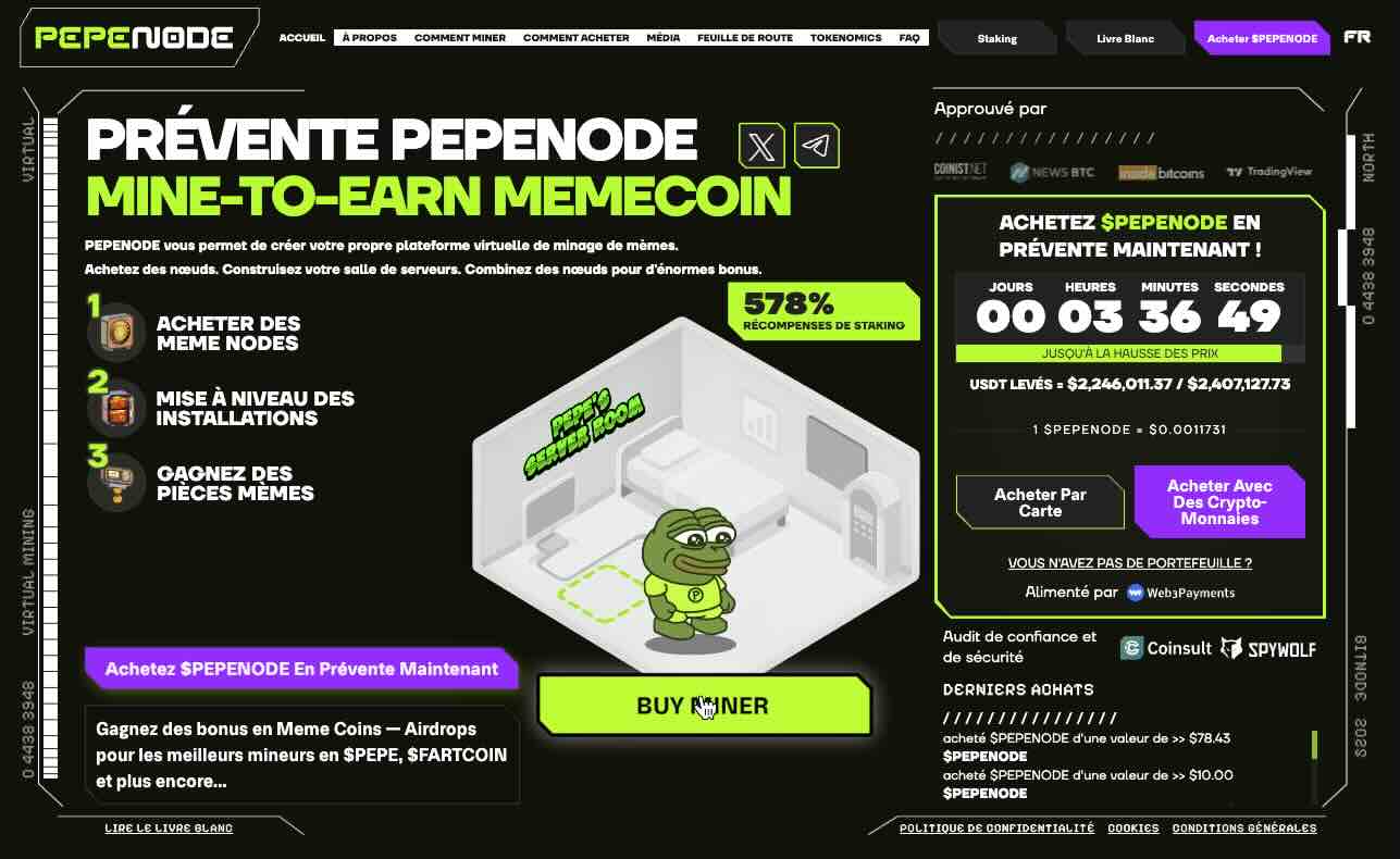 Acheter PepeNode