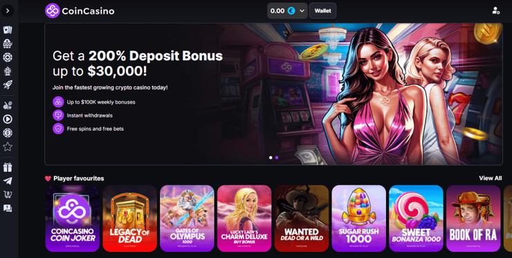 CoinCasino Blackjack online crypto casino