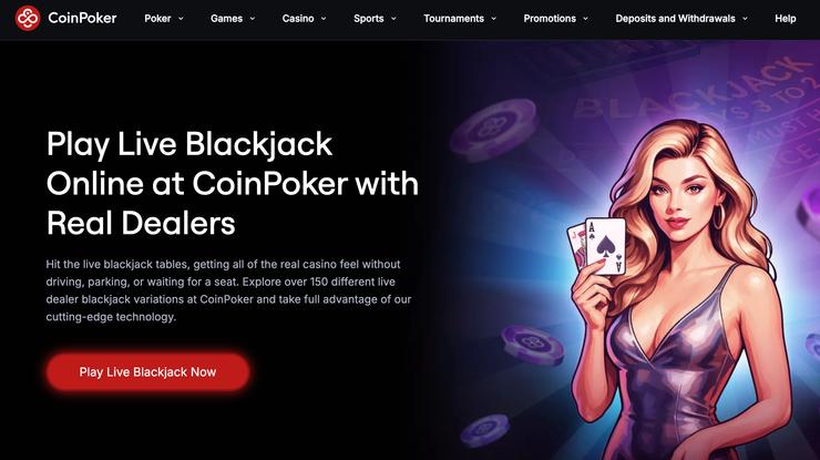 CoinPoker Blackjack online casino
