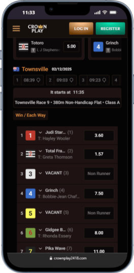 Top online horse betting site in Australia - Crownplay