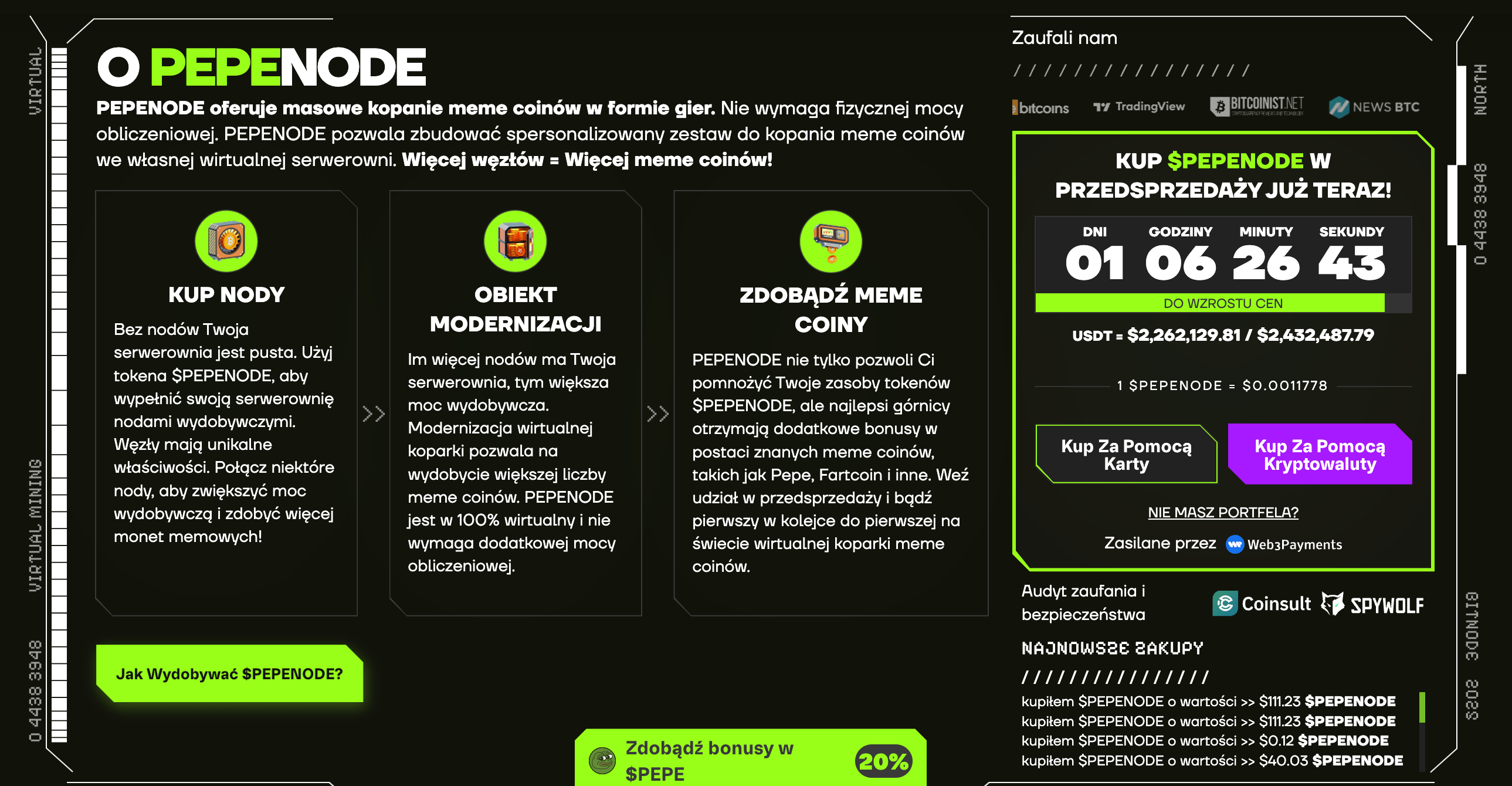 Pepenode – masowe kopanie w formie gier